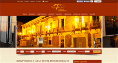 Desktop Screenshot of granhotelindependencia.com